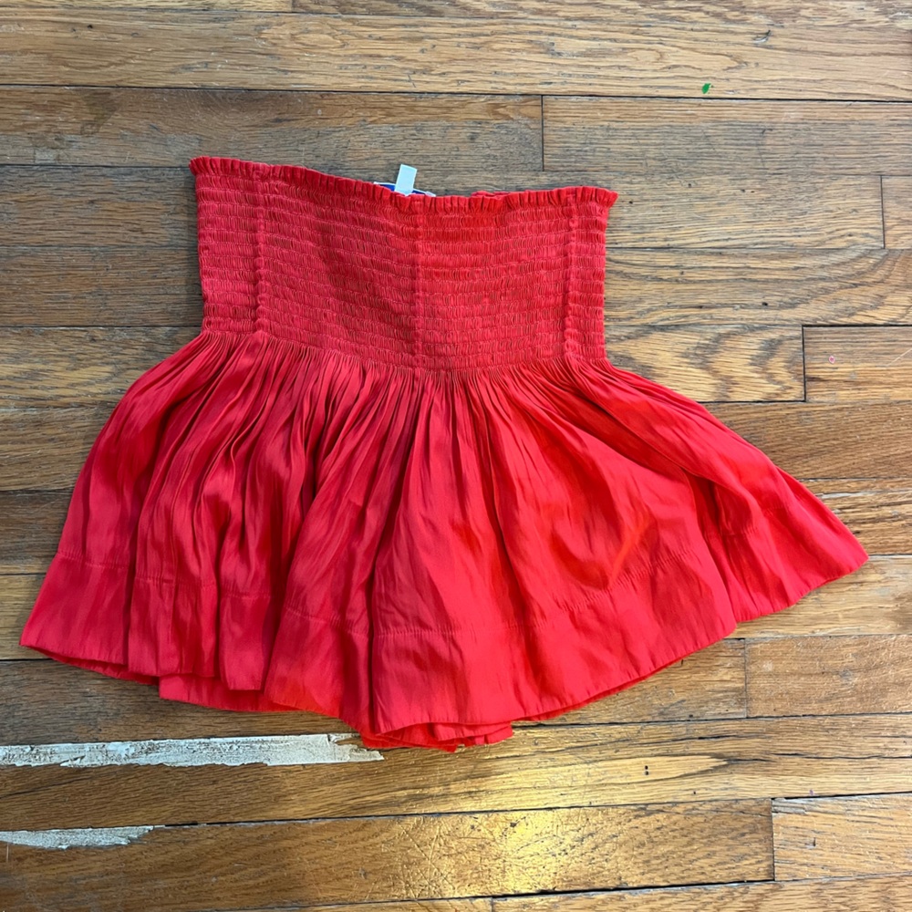 Red “Koch” skirt